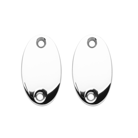 De Oude Deurklink Blindrozet ovaal - glanzend nikkel De Oude Deurklink Blindrozet ovaal - glanzend nikkel