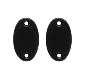 De Oude Deurklink Blindrozet ovaal - mat zwart