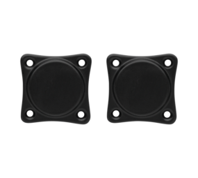 De Oude Deurklink Blindrozet vierkant - mat zwart