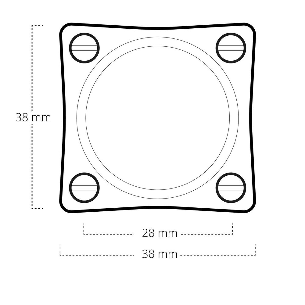 De Oude Deurklink Blindrozet vierkant - mat nikkel De Oude Deurklink Blindrozet vierkant - mat nikkel