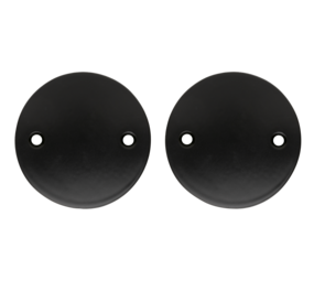 De Oude Deurklink Blindrozet rond - mat zwart