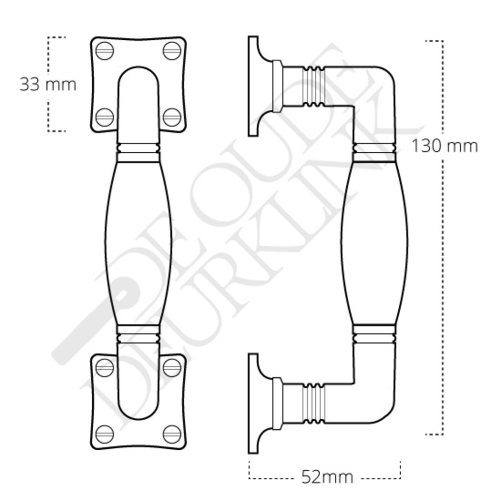 De Oude Deurklink Meubelgreep klein in mat nikkel met bakelieten handvat De Oude Deurklink Meubelgreep klein in mat nikkel met bakelieten handvat