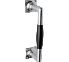 De Oude Deurklink Handgreep 185mm in mat geborsteld nikkel met bakelieten handvat De Oude Deurklink Handgreep 185mm in mat geborsteld nikkel met bakelieten handvat