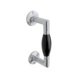 De Oude Deurklink Handgreep klein ronde rozetten - mat nikkel