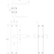 Intersteel Deurklink Amsterdam schild zwart 250x55x2mm sleutelgat 56mm Intersteel Deurklink Amsterdam schild zwart 250x55x2mm sleutelgat 56mm
