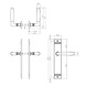 Intersteel Deurklink Ton basic schild nikkel blind Intersteel Deurklink Ton basic schild nikkel blind