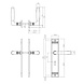 Intersteel Deurklink Ton basic schild mat nikkel sleutelgat 56mm Intersteel Deurklink Ton basic schild mat nikkel sleutelgat 56mm