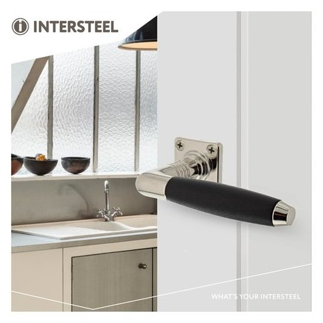 Intersteel Deurklink ton basic nikkel vierkant rozet Intersteel Deurklink ton basic nikkel vierkant rozet