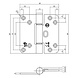 Intersteel Glijlagerscharnier 89 x 89 x 3 mm din links zwart Intersteel Glijlagerscharnier 89 x 89 x 3 mm din links zwart