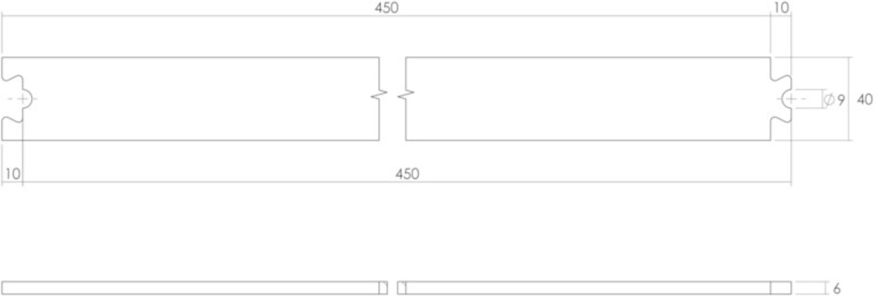 Intersteel Schuifdeursysteem – tussenrail 45 cm mat zwart Intersteel Schuifdeursysteem – tussenrail 45 cm mat zwart