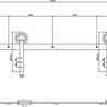 Intersteel Schuifdeursysteem modern mat zwart - incl. rail en beslag - Intersteel Intersteel Schuifdeursysteem modern mat zwart - incl. rail en beslag - Intersteel