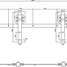Intersteel Schuifdeursysteem wheel mat zwart - incl. rail en beslag - Intersteel