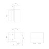 Intersteel Set van 2 stoppers schuifdeursysteem mat zwart met bevestiging Intersteel Set van 2 stoppers schuifdeursysteem mat zwart met bevestiging