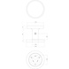 Intersteel deurknop rond 55 mm éénzijdige montage aluminium Intersteel deurknop rond 55 mm éénzijdige montage aluminium