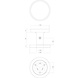 Intersteel deurknop rond 55 mm éénzijdige montage aluminium zwart Intersteel deurknop rond 55 mm éénzijdige montage aluminium zwart