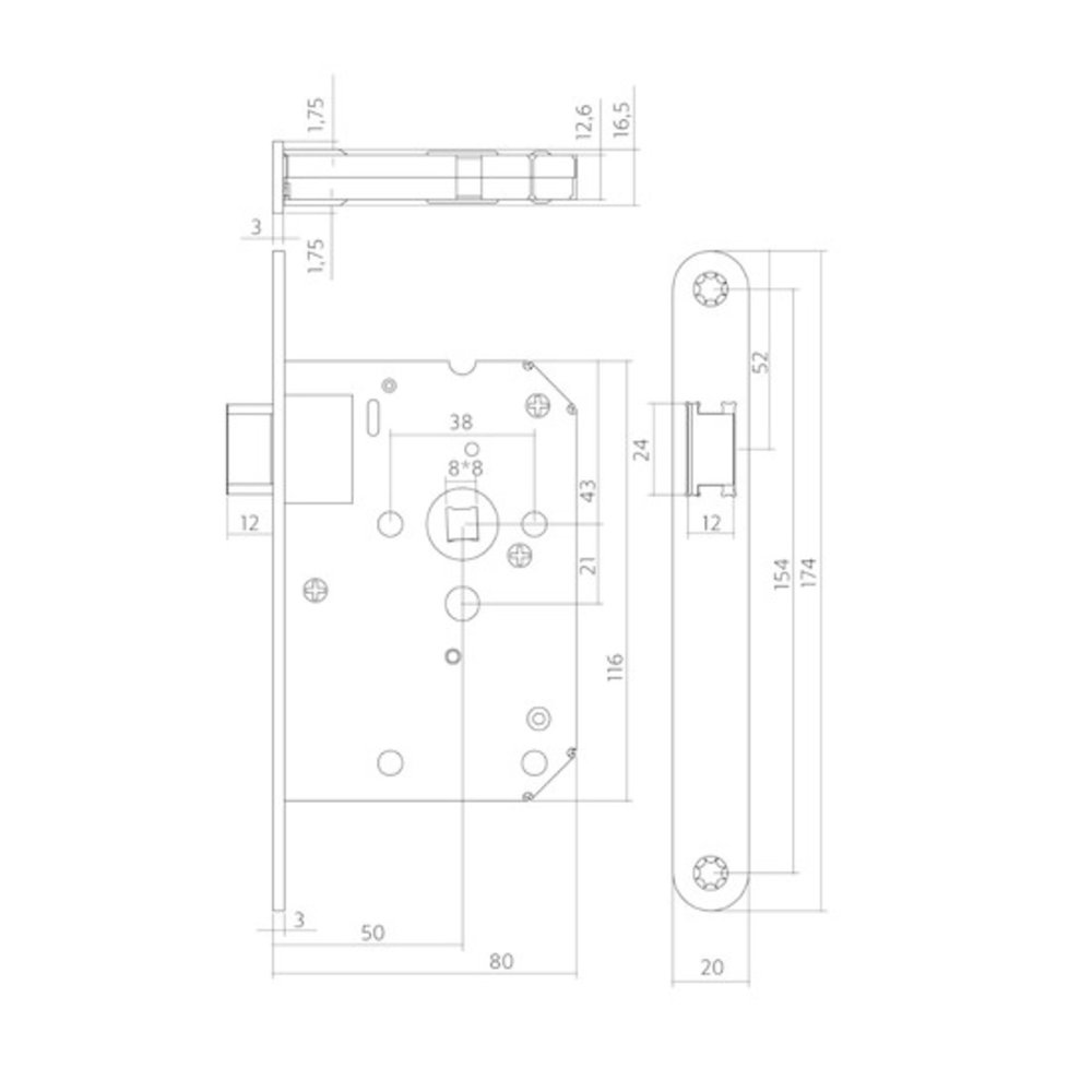 Dulimex Woningbouw loopslot geborsteld rvs Dulimex Woningbouw loopslot geborsteld rvs