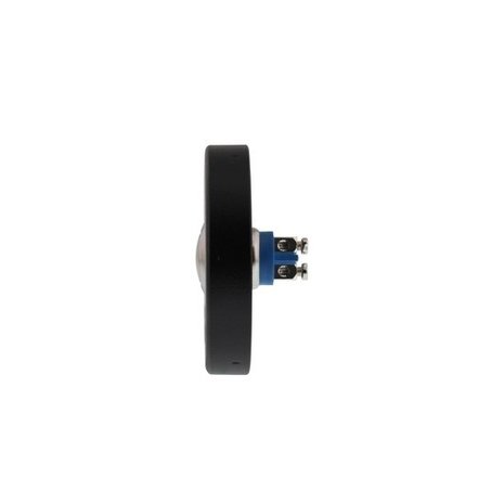 Intersteel Deurbel rond verdekt ø53x10 mat zwart met rvs Intersteel Deurbel rond verdekt ø53x10 mat zwart met rvs