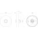Intersteel Deurbel rond verdekt ø53x10 geborsteld rvs Intersteel Deurbel rond verdekt ø53x10 geborsteld rvs