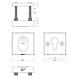 Intersteel Veiligheidsrozet skg3 vierkant met kerntrekbeveiliging aluminium zwart Intersteel Veiligheidsrozet skg3 vierkant met kerntrekbeveiliging aluminium zwart