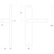 Intersteel Deurklink Saturnus op schild blind messing gelakt Intersteel Deurklink Saturnus op schild blind messing gelakt