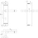 Intersteel Deurklink emily op schild sleutelgat 72 mm messing gelakt Intersteel Deurklink emily op schild sleutelgat 72 mm messing gelakt