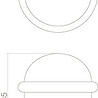 Intersteel Deurstopper met ring messing gelakt - muurbescherming - Intersteel Intersteel Deurstopper met ring messing gelakt - muurbescherming - Intersteel