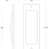Intersteel Schuifdeurkom 120x40mm messing gelakt - incl. rail en beslag - Intersteel Intersteel Schuifdeurkom 120x40mm messing gelakt - incl. rail en beslag - Intersteel