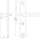 Intersteel Deurklink Saturnus op schild wc slot 63 mm messing gelakt Intersteel Deurklink Saturnus op schild wc slot 63 mm messing gelakt
