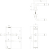 Intersteel Deurklink Helena op schild 235x45x8 mm met wc63/8 mm messing gelakt Intersteel Deurklink Helena op schild 235x45x8 mm met wc63/8 mm messing gelakt