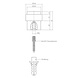 Intersteel Deurstopper rvs zwart vloermontage 30 mm Intersteel Deurstopper rvs zwart vloermontage 30 mm