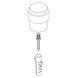 Intersteel Deurstopper rvs zwart vloermontage 30 mm Intersteel Deurstopper rvs zwart vloermontage 30 mm