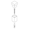 Intersteel Deurstopper vierkant rvs zwart - muurbescherming - Intersteel Intersteel Deurstopper vierkant rvs zwart - muurbescherming - Intersteel