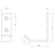 Intersteel Rvs jashaak gebogen zwart Intersteel Rvs jashaak gebogen zwart