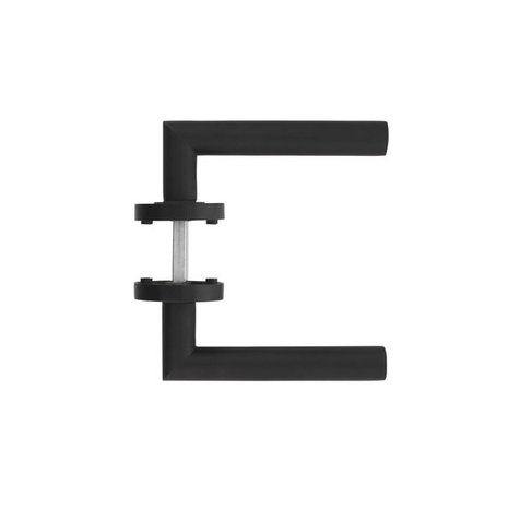 Intersteel Deurklink Bastian op rozet ø52x8mm zwart Intersteel Deurklink Bastian op rozet ø52x8mm zwart