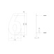 Intersteel Huisnummer 6 xl hoogte 30 cm rvs/mat zwart Intersteel Huisnummer 6 xl hoogte 30 cm rvs/mat zwart