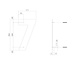 Intersteel Huisnummer 7 xl hoogte 30 cm rvs/mat zwart Intersteel Huisnummer 7 xl hoogte 30 cm rvs/mat zwart