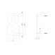 Intersteel Huisnummer 8 xl hoogte 30 cm rvs/mat zwart Intersteel Huisnummer 8 xl hoogte 30 cm rvs/mat zwart