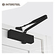 Intersteel Deurdranger zwart met schaararm dr120 Intersteel Deurdranger zwart met schaararm dr120