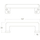 Intersteel Meubelgreep 108 mm mat zwart Intersteel Meubelgreep 108 mm mat zwart