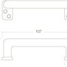 Intersteel Meubelgreep 108 mm mat zwart - voor kast of lade - Intersteel Intersteel Meubelgreep 108 mm mat zwart - voor kast of lade - Intersteel