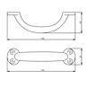 Intersteel Meubelgreep 156 mm mat zwart - voor kast of lade - Intersteel Intersteel Meubelgreep 156 mm mat zwart - voor kast of lade - Intersteel