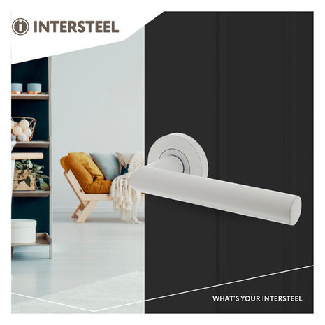 Intersteel Deurklink Bastian rond rozet wit - deurbeslag voor binnendeur - Intersteel Intersteel Deurklink Bastian rond rozet wit - deurbeslag voor binnendeur - Intersteel