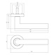 Intersteel Deurklink Bastian rond rozet wit Intersteel Deurklink Bastian rond rozet wit