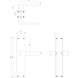 Intersteel Deurklink Amsterdam met schild 250x55x2mm blind geborsteld rvs Intersteel Deurklink Amsterdam met schild 250x55x2mm blind geborsteld rvs