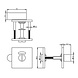 Intersteel Rozet wc slot / badkamersluiting vierkant rvs geborsteld Intersteel Rozet wc slot / badkamersluiting vierkant rvs geborsteld