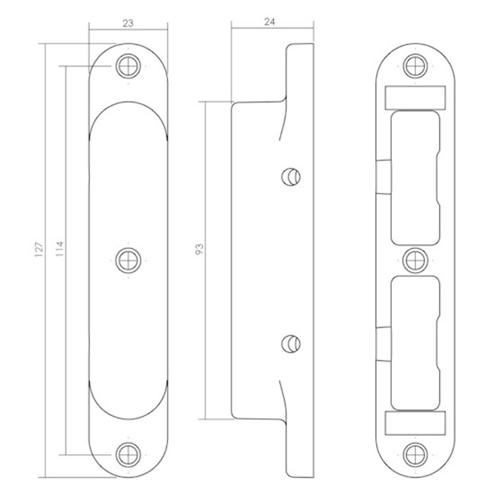 Intersteel Sluitkom gegoten zwart skg2 23x127mm - voor insteekslot binnendeur - Intersteel Intersteel Sluitkom gegoten zwart skg2 23x127mm - voor insteekslot binnendeur - Intersteel