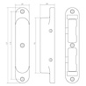 Intersteel Sluitkom gegoten zwart skg2 23x127mm - voor insteekslot binnendeur - Intersteel Intersteel Sluitkom gegoten zwart skg2 23x127mm - voor insteekslot binnendeur - Intersteel