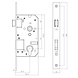 Intersteel Veiligheidsslot skg2 profielcilindergat 72mm met rechthoekige voorplaat 25x238mm Intersteel Veiligheidsslot skg2 profielcilindergat 72mm met rechthoekige voorplaat 25x238mm