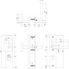 Intersteel Veiligheidsbeslag skg3 met kerntrekbeveiliging profielcilindergat 72 mm voordeurbeslag geborsteld rvs Intersteel Veiligheidsbeslag skg3 met kerntrekbeveiliging profielcilindergat 72 mm voordeurbeslag geborsteld rvs