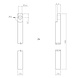 Intersteel Klink-espagnolet rechts l-recht met stangenset 2x 1245 mm geborsteld rvs Intersteel Klink-espagnolet rechts l-recht met stangenset 2x 1245 mm geborsteld rvs